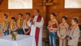 Oslava svátku sv. Jiří u skautské klubovny